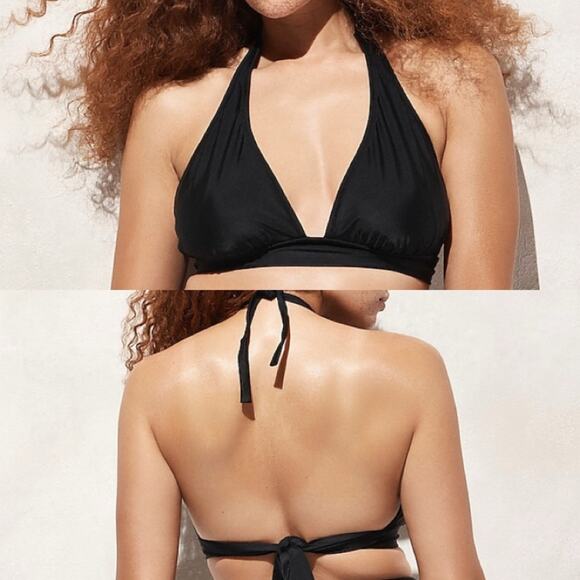 NWT J.CREW Colorblock Swimsuit DD halter bikini top & High Leg bottom Sz S M XL - Picture 15 of 16